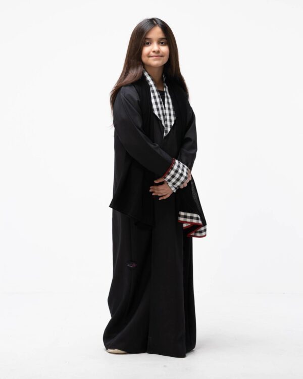 5-10085 عباية شيهانه كتان أسود