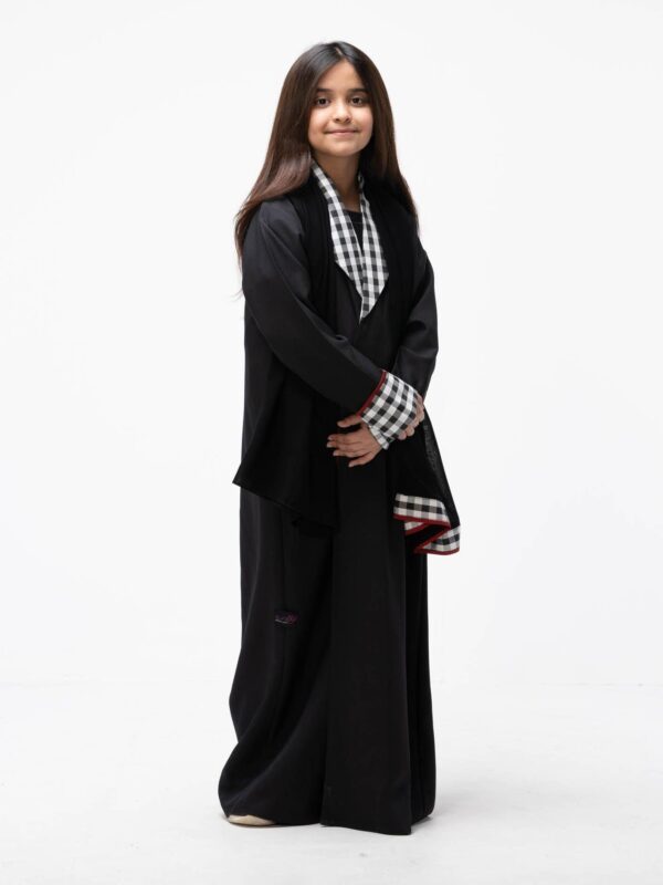 5-10085 عباية شيهانه كتان أسود