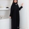 1-10045 عباية شيهانه باكمام مزينة بازرار