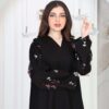 3-10056 عبايةشيهانه بتطريز ملون من الاكمام