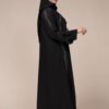 4-10027 عباية شيهانه جاكيت كريب بتحديد ابيض