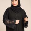 2-10038 عباية شيهانه كتان بداتيل أسود
