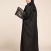2-10038 عباية شيهانه كتان بداتيل أسود