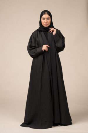 1-10042 عباية شيهانه كسرات على الكم و الاكمام