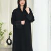 1-10054 عباية شيهانه سادة بأكمام مقلوبة