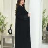 1-10054 عباية شيهانه سادة بأكمام مقلوبة