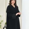 1-10054 عباية شيهانه سادة بأكمام مقلوبة