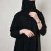 1-10043 عباية شيهانه سادة كم عادي مغلقة
