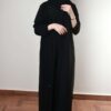 1-10043 عباية شيهانه سادة كم عادي مغلقة