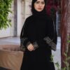 3-1222عباية شيهانه مصممه بتطرز من الكم