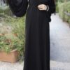 3-1233 عباية شيهانه تطريز من الاكمام والاكتاف