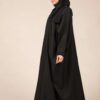 2-10058عباية شيهانه شك و تطريز اسود