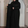 4-10303 عباية شيهانه قطري قطعتين كم مقلوب حراير