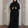 4-10303 عباية شيهانه قطري قطعتين كم مقلوب حراير