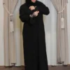4-10302 عباية سيهانه مشجر كم مفتوح لولو