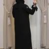 4-10302 عباية سيهانه مشجر كم مفتوح لولو