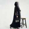 4-10258 عباية شيهانة عملية تطريز اكمام