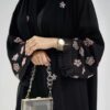 4-10258 عباية شيهانة عملية تطريز اكمام