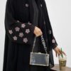 4-10258 عباية شيهانة عملية تطريز اكمام