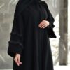 4-10261 عباية شيهانةعملية سادة بتصميم انيق