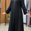 4-10242 عباية شيهانة عملية تطريز اسود