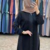 4-10242 عباية شيهانة عملية تطريز اسود