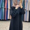 4-10242 عباية شيهانة عملية تطريز اسود