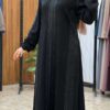 4-10242 عباية شيهانة عملية تطريز اسود