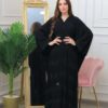 2-10317 عبايات شيهانه تطريز كامل اسود