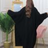 2-10317 عبايات شيهانه تطريز كامل اسود