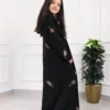 5-10269 عبايه بناتي بتطريز كامل بلون نحاسي