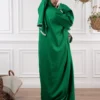 10-10234 شرشف صلاة اخضر مع كلفه ناعمه