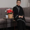 5-10359 عباية قماش ملكي كلفة ملون امام