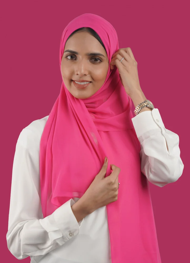 8-10240 طرحةشيهانة سادة فوشي رايقة